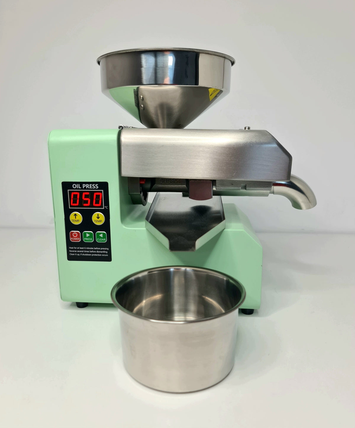 Oil press made of acid-resistant steel 3-6 kg/h thermometer freebie