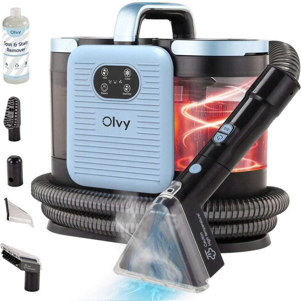 Olvy PRO Parownica 1650W Do Tapicerki Dywanów Plam Sofa