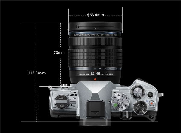 Olympus 4/3 M.Zuiko Digital 12-45mm Lens Manufacturer code V314090BW000