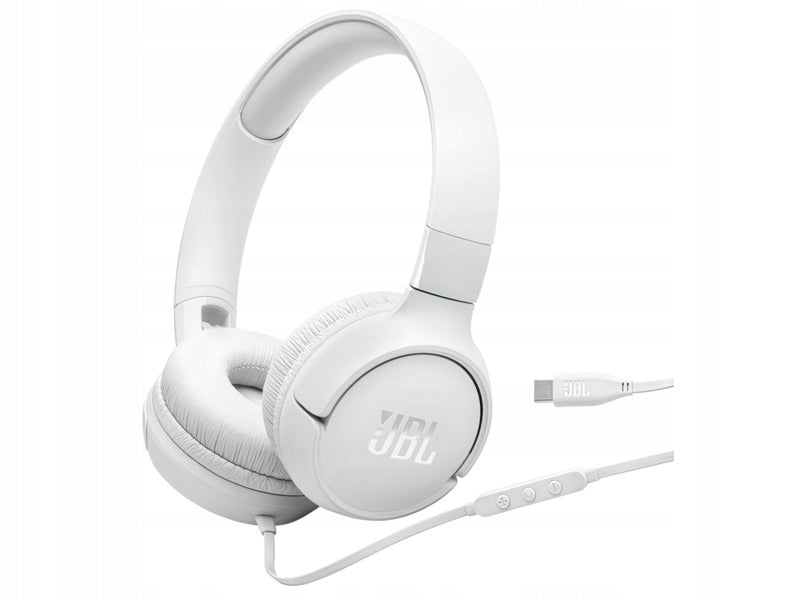 On-ear headphones JBL Tune 520C USB-C White