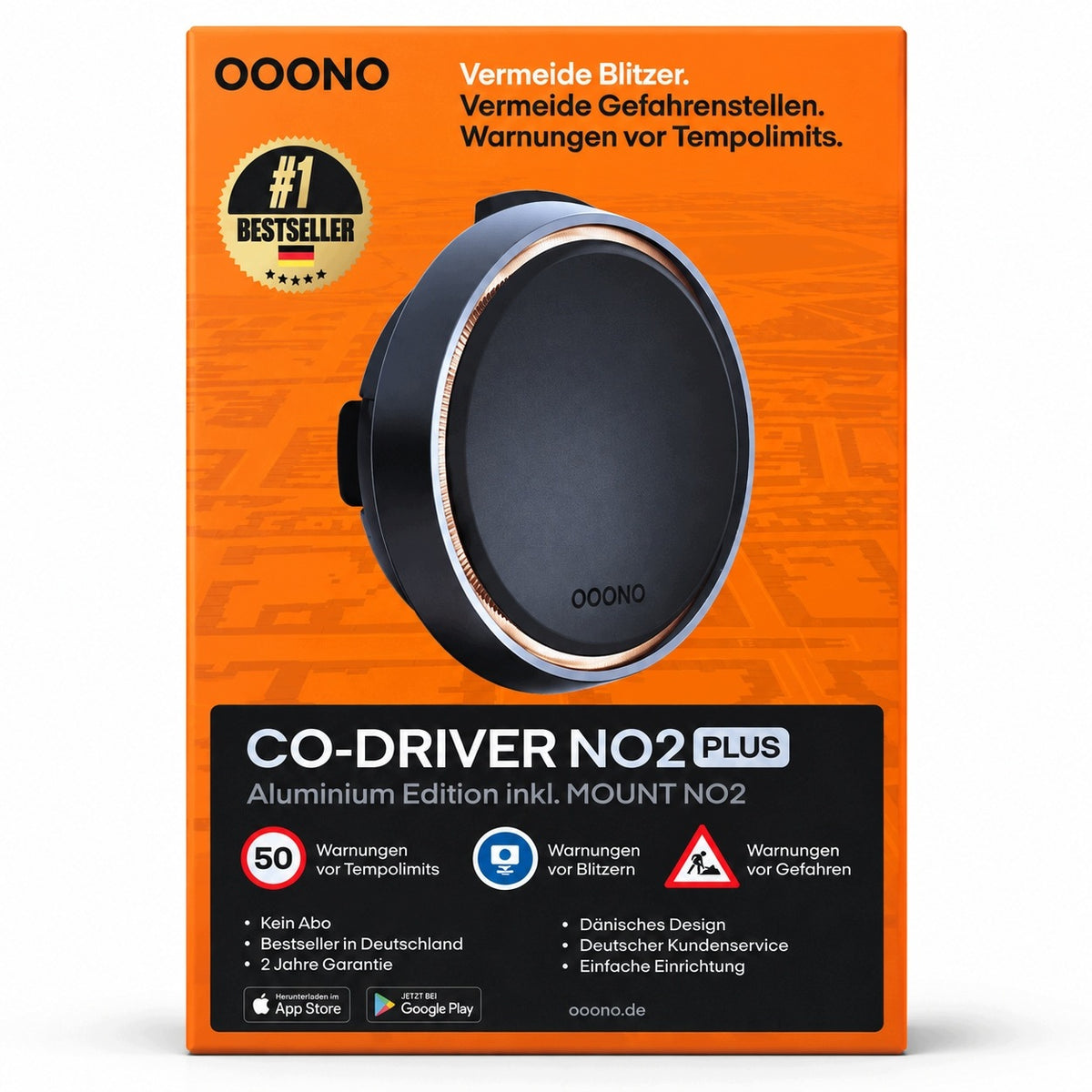 Ooono Co-Driver NO2 PLUS road alarm anti-radar