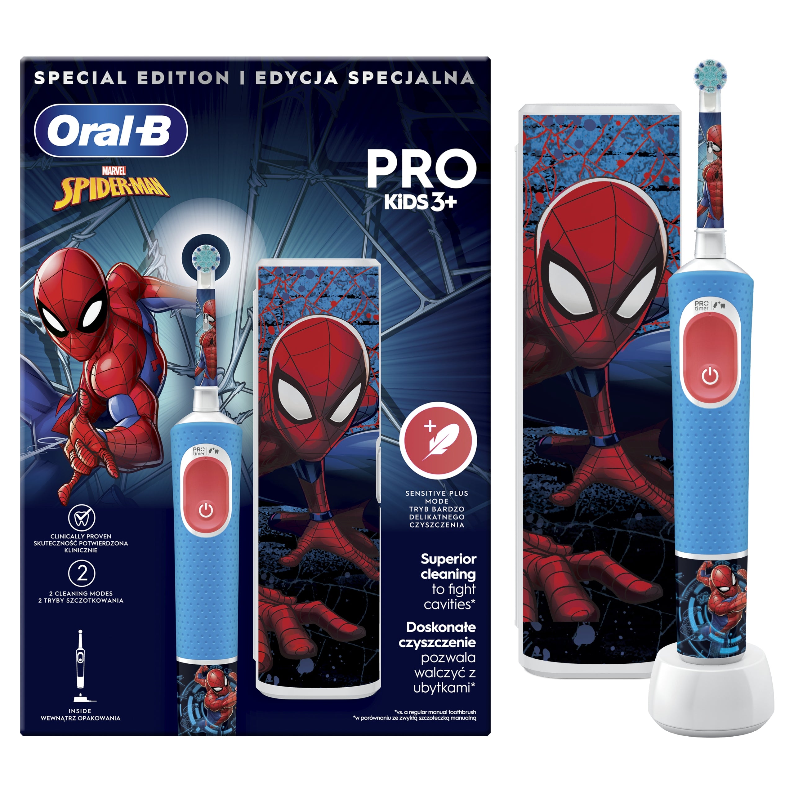 Oral-B PRO Kids 3+ Spider-Man Electric Toothbrush Case
