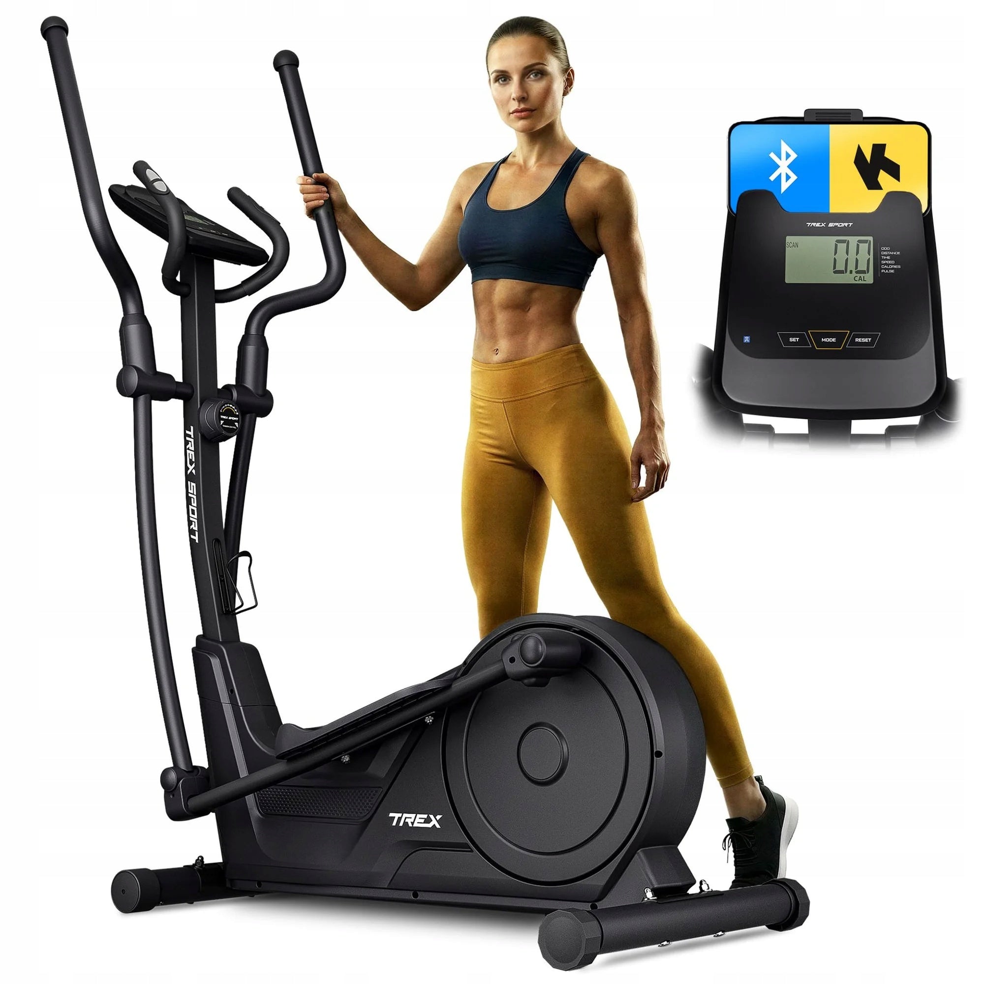Orbi-trek Magnetic Trainer Elliptical Bike Kinomap LCD KRAD Trex Sport