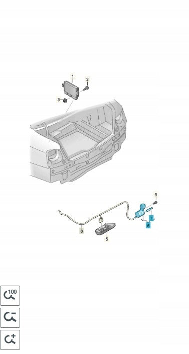 Original 13 Pin Electric Tow Hook Socket OE 3AA945505 Product weight with unit packaging 0.104 kg