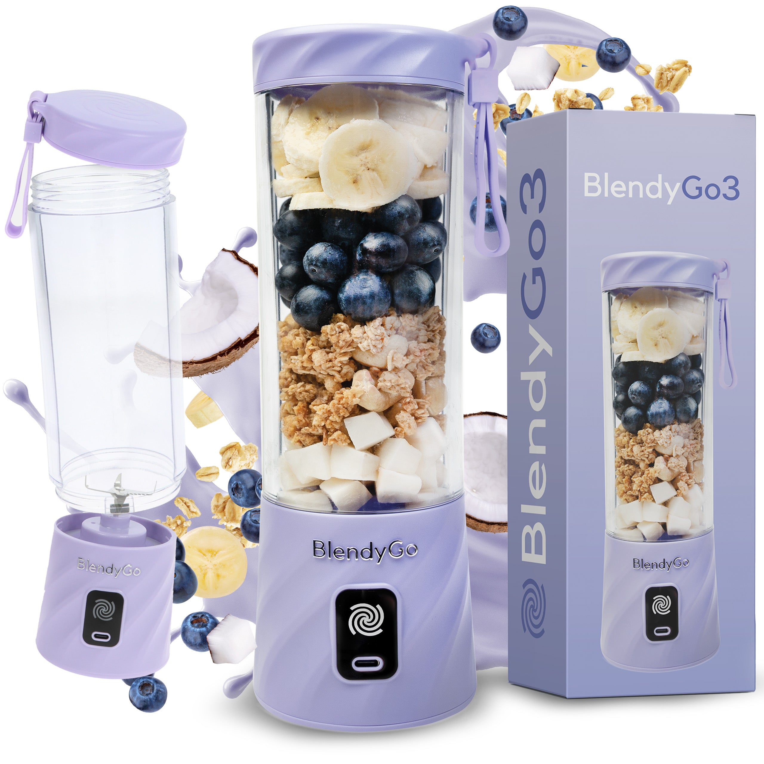 Original Blender BlendyGo 3 - Wireless Chalice Blender USB 550ml