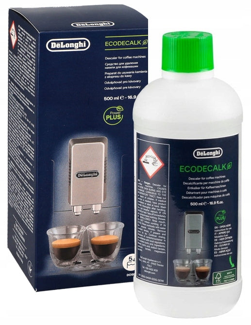 Original Delonghi descaler for Delonghi EcoDecalk 500 ml | 2x Manufacturer code DLSC502