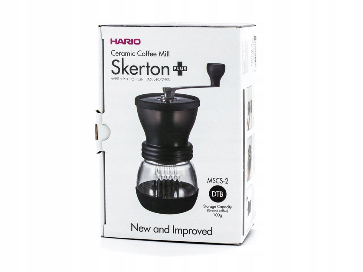 Original Hario Skerton Plus Ceramic Adjustable Hand Grinder Packaging status original