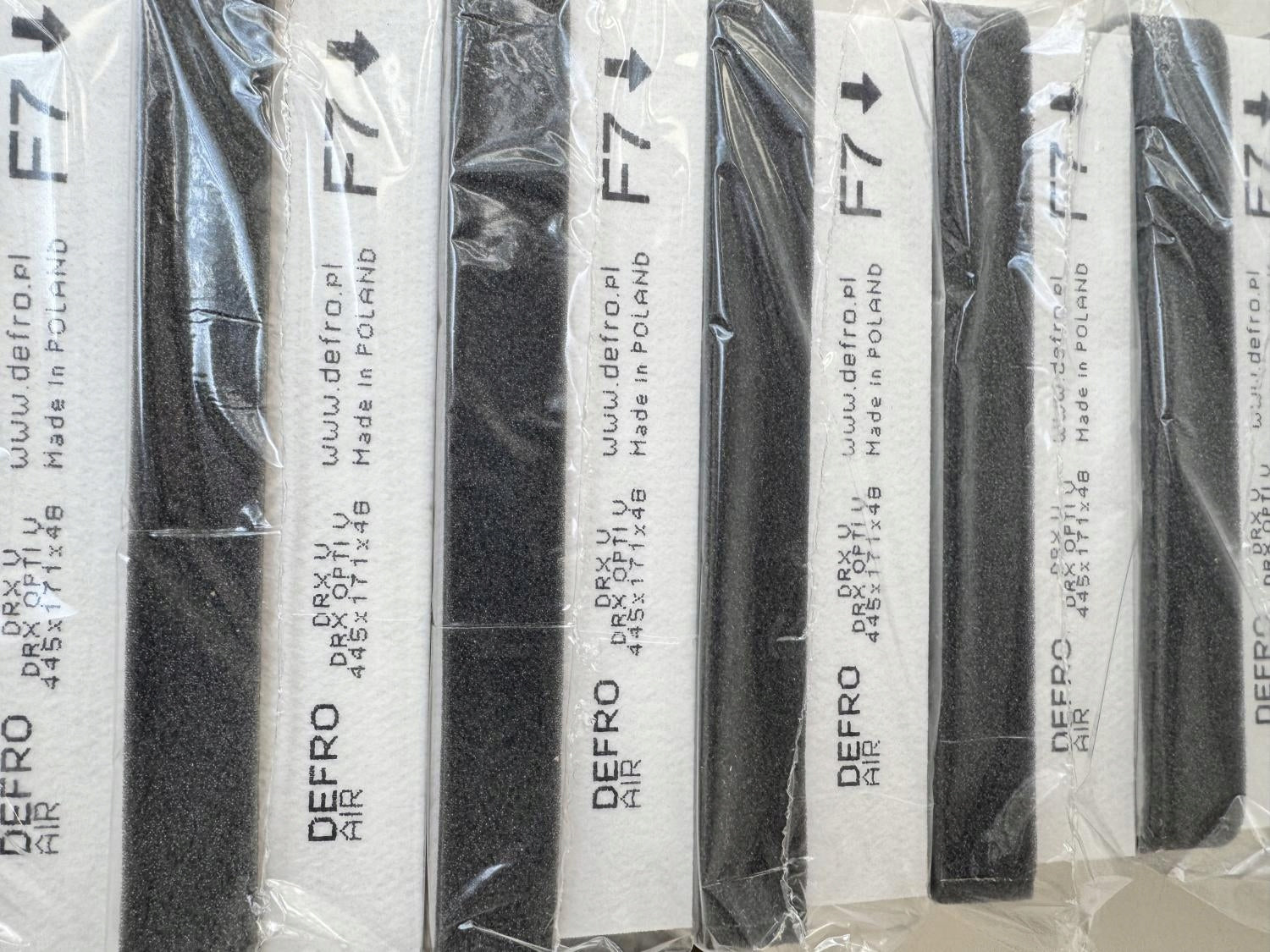 Original filter Defro F7 445 x 171 x 48 for DRX V, DRX Opti V Packaging status original