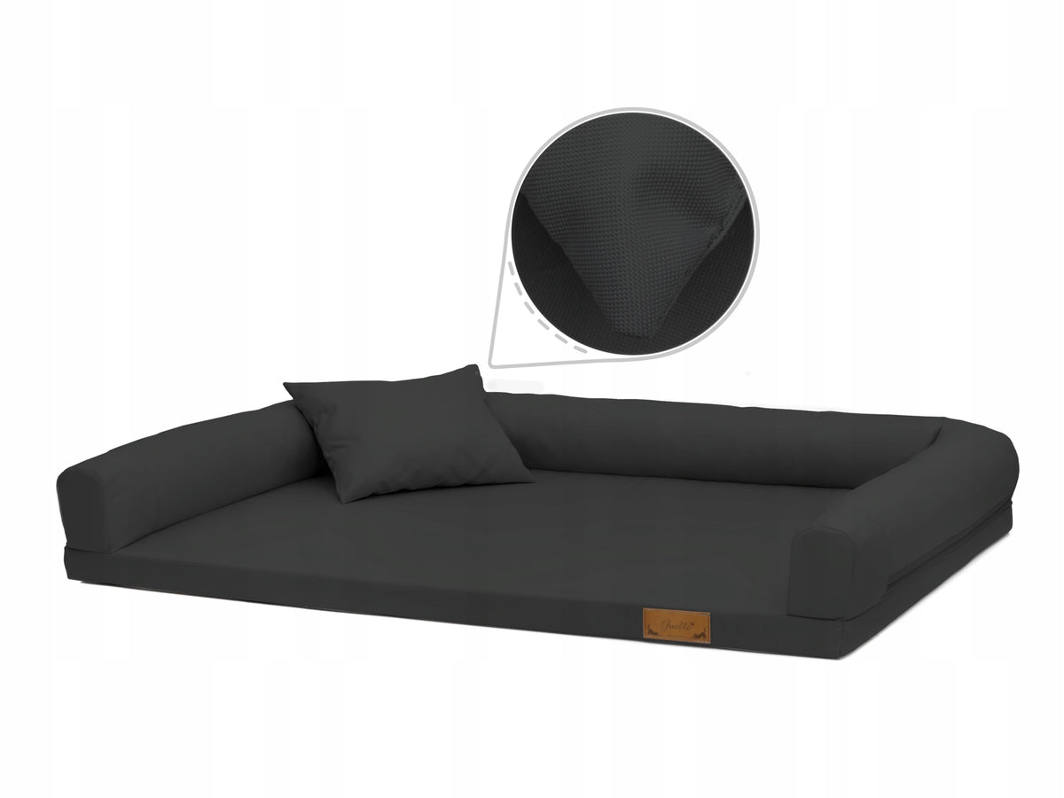 Orthopedic bed for big dog Lucky "L" 120x90 couch - graphite Brand Juelle