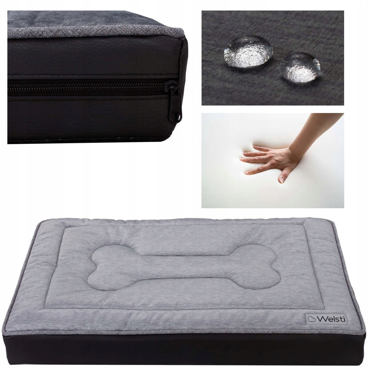 Orthopedic bed for dog mattress 100x70