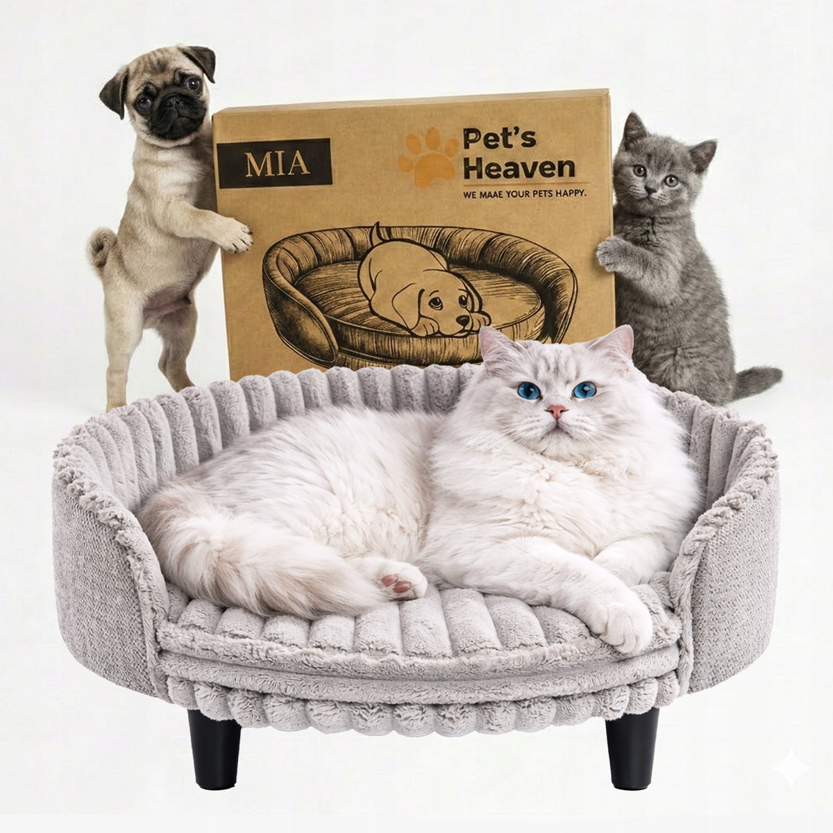 Orthopedic bed sofa couch XL for cat legs soft mat + FREEBIE