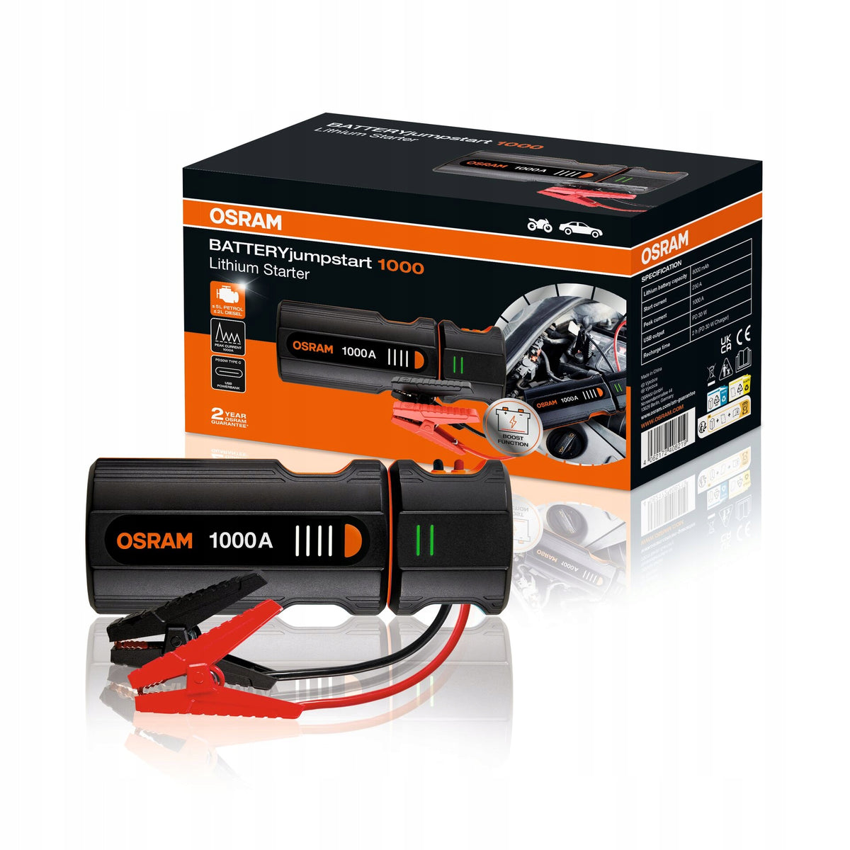 Osram Starting Device For Car Booster Jump Starter 1000 12V