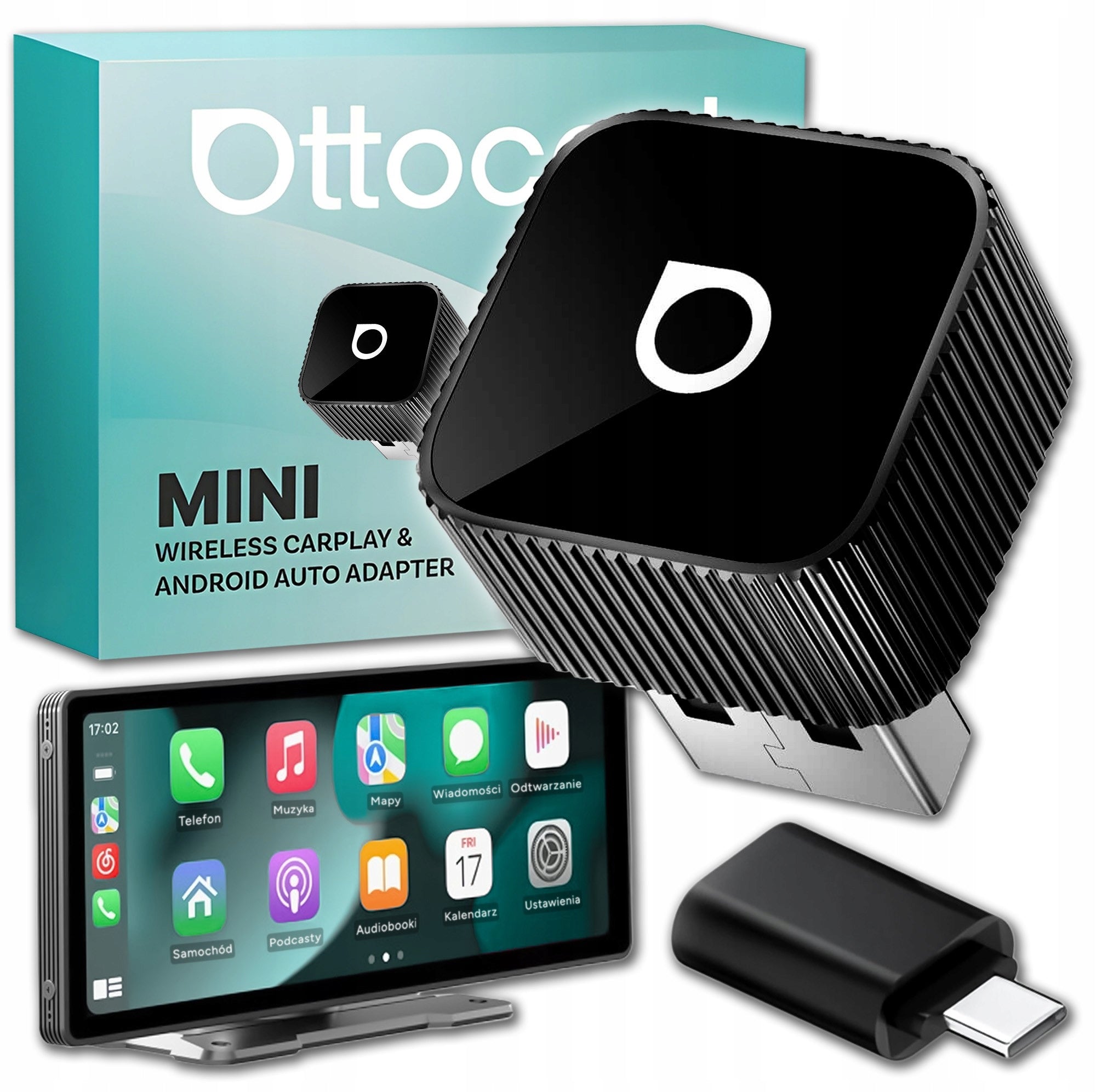 Ottocast Auto Android WiFi 2in1 USB-C Mini Slim Wireless Adapter