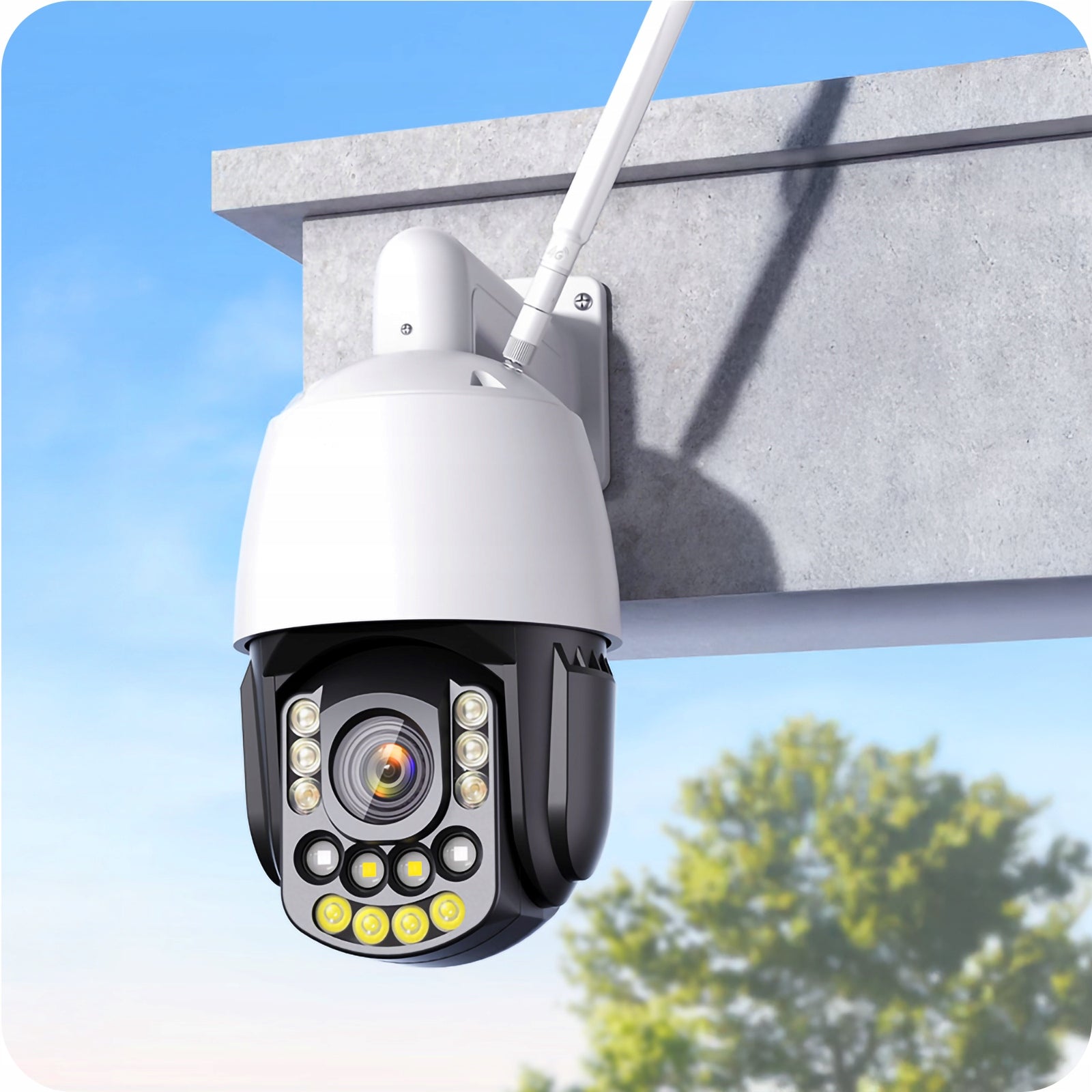 Outdoor Camera Rotating WiFi 8MPx 4K Detection 150M IR Zoom Optical x18 Packaging status original