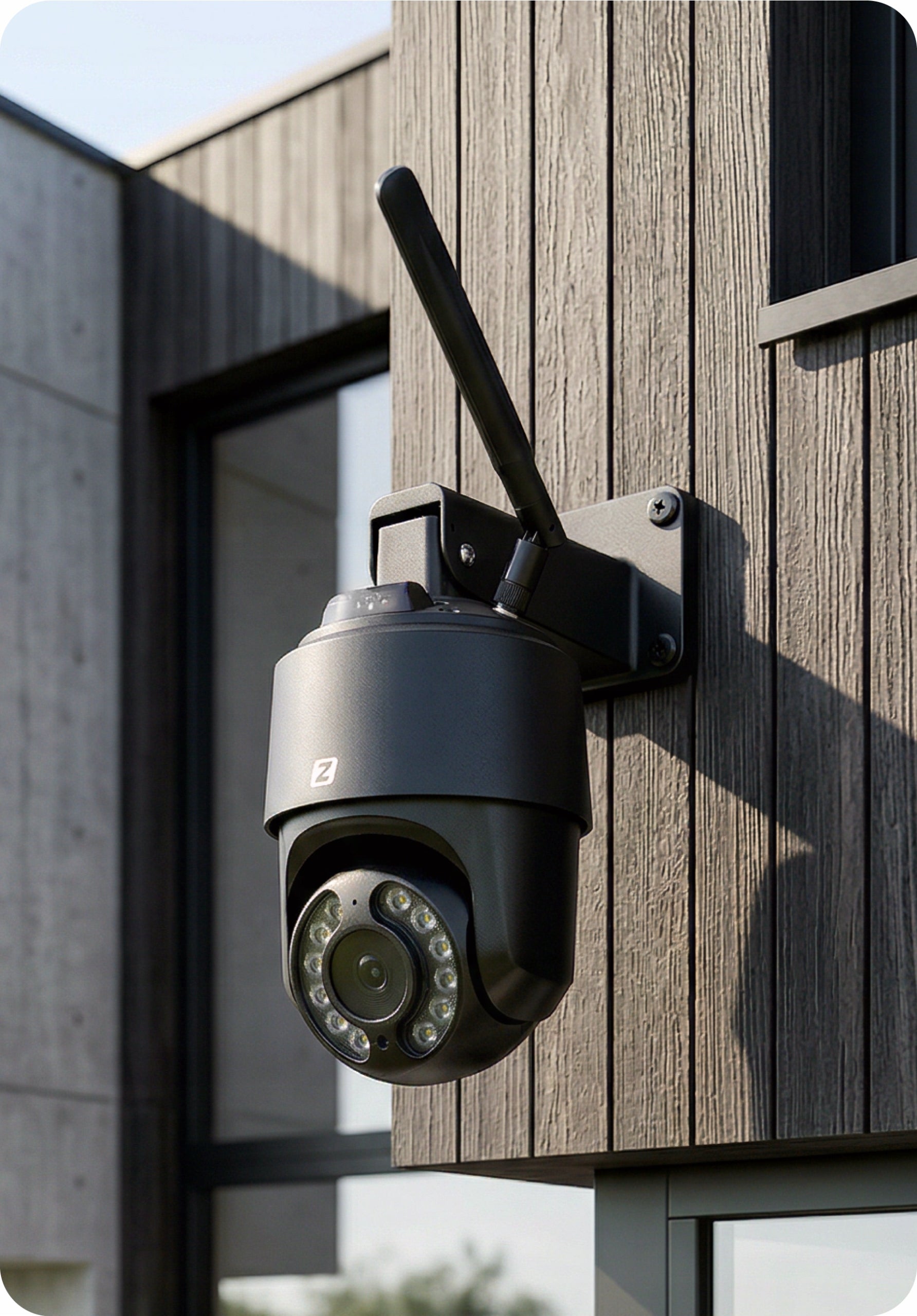 Outdoor Camera Rotating WiFi 8MPx 4K UHD AUDIO DETECTION 4XZOOM BLACK Packaging status original