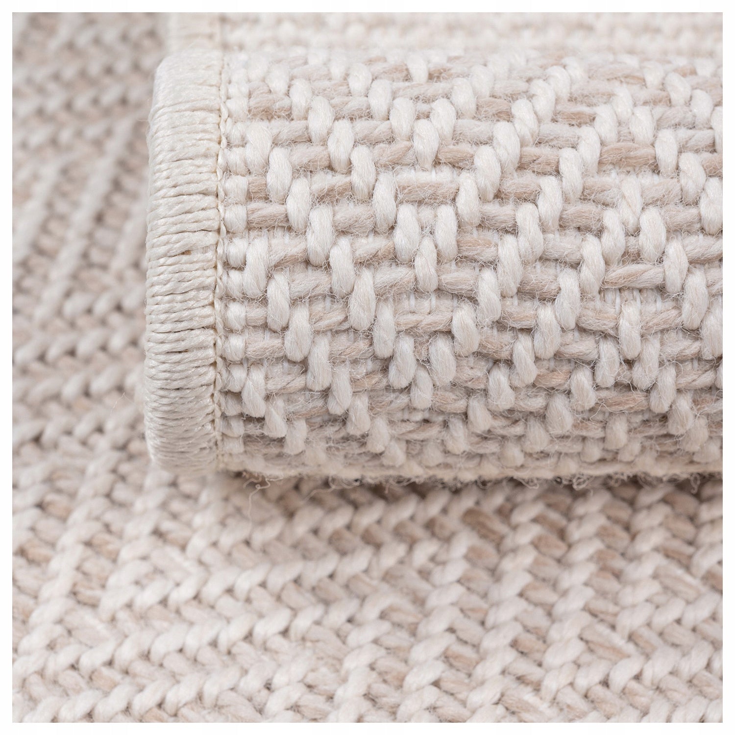 Outdoor Carpet 2x3 Large Terrace Solid Herringbone Waterproof 200x300 beige Packaging status original