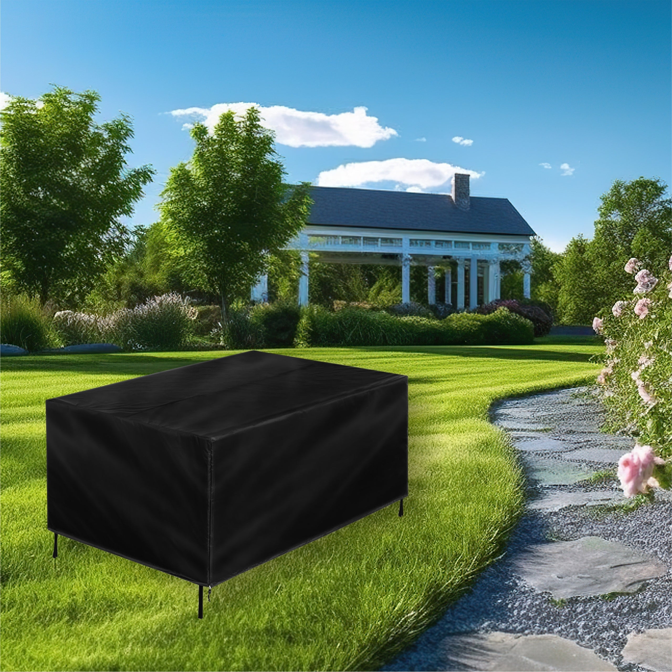 Outdoor Furniture Cover Waterproof Strong For Catering Table 150x90 cm Packaging status original