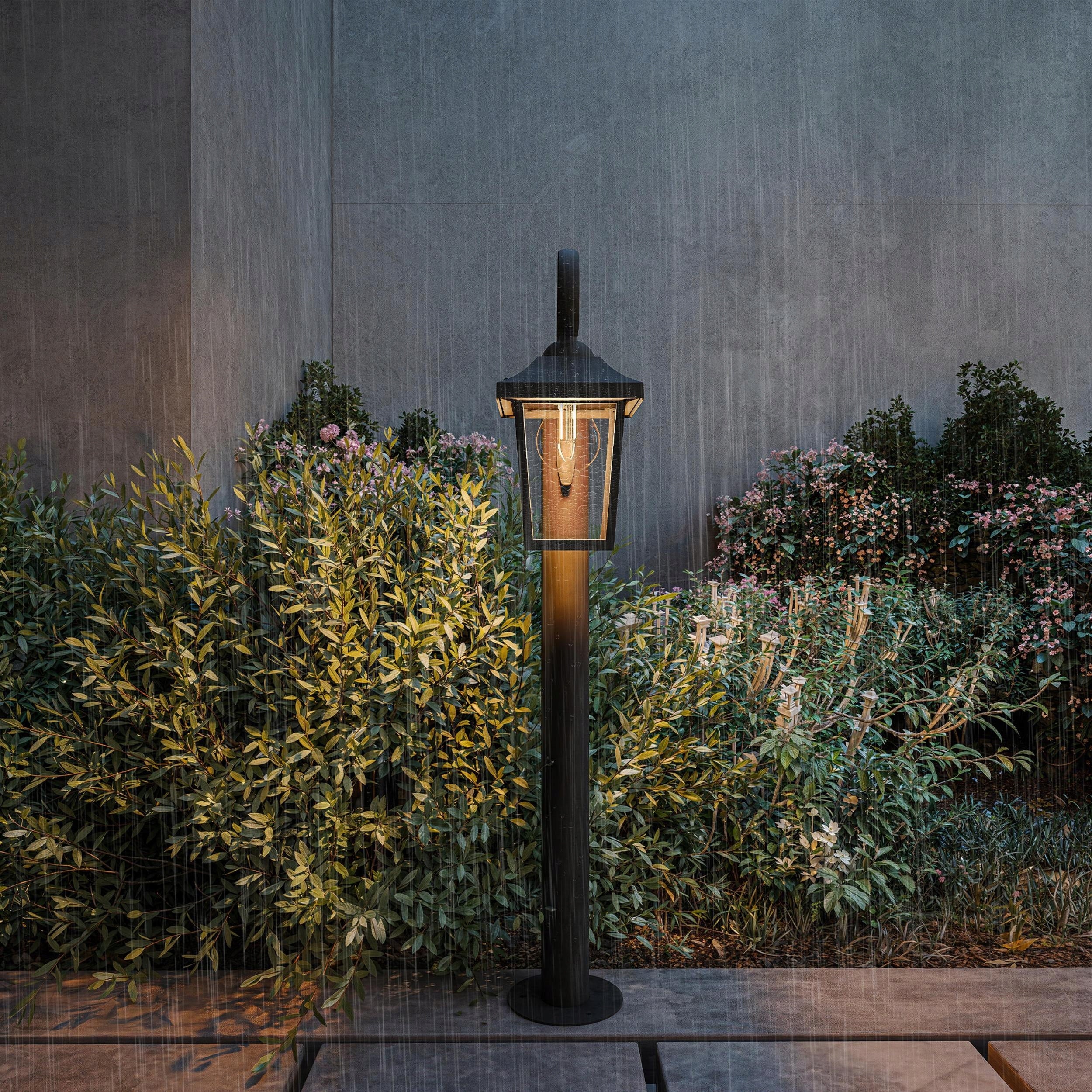 Outdoor Garden Lamp LED E27 POST 75cm PHILIPS BUZZARD Power supply mains