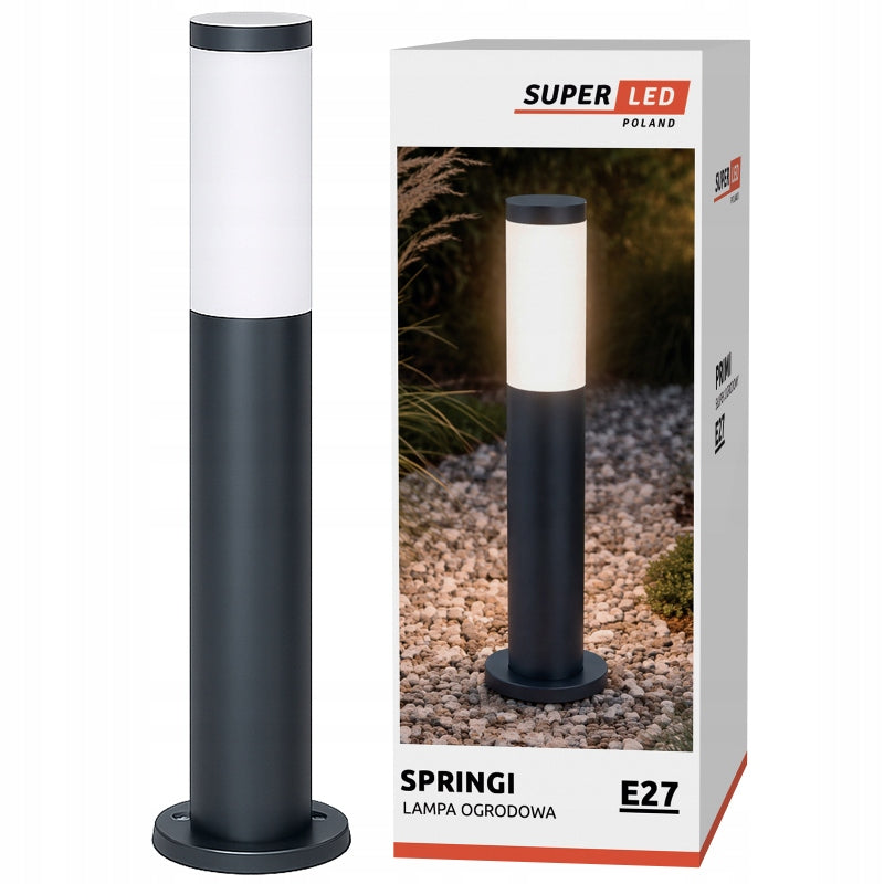 Outdoor Garden Lamp Standing Garden Post 45 cm E27 Black