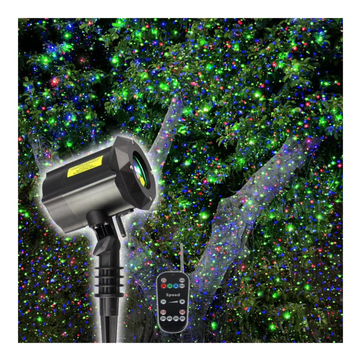 Outdoor Garden Lighting RGB Laser Projector IP65 Remote Control