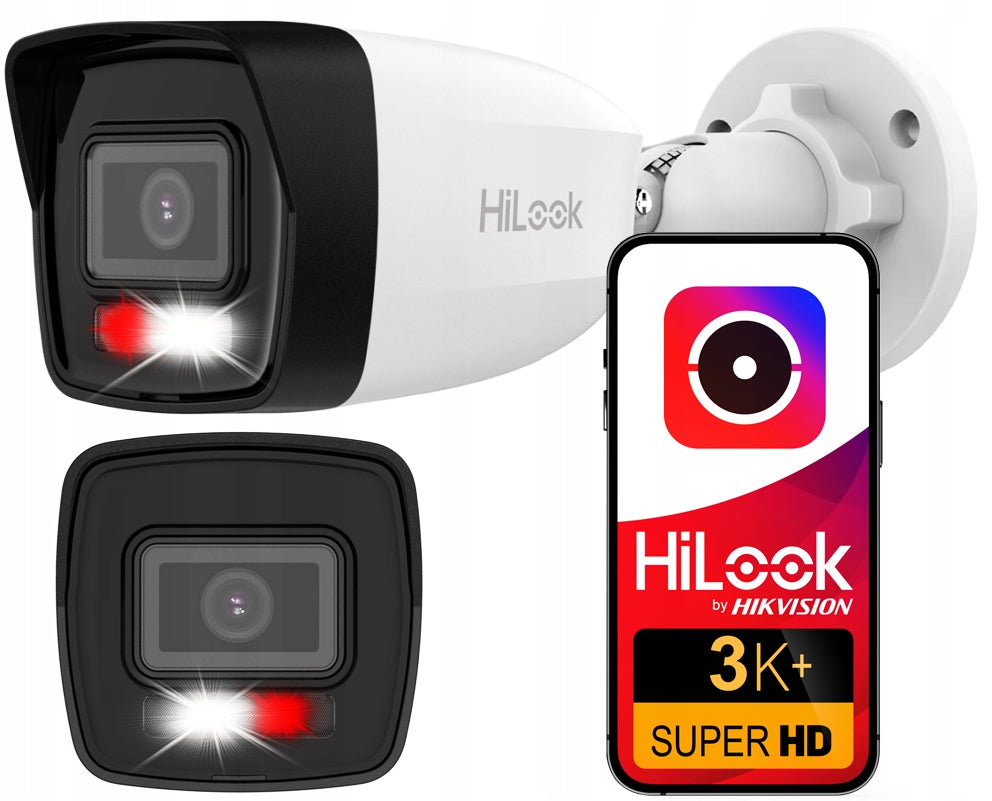 Outdoor IP Camera 3K+ 6MPx PoE HiLook by Hikvision IPC-B160HA-LU 2.8MM