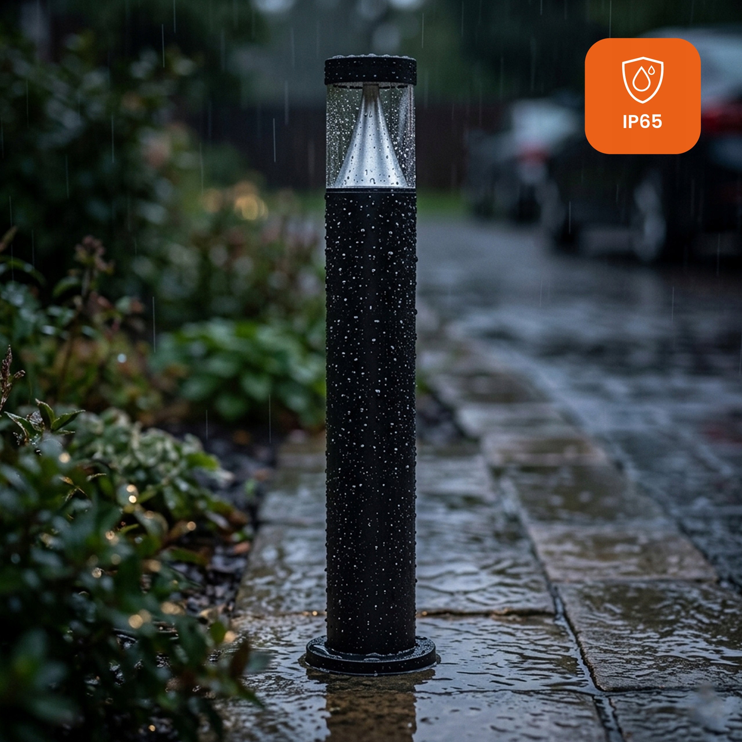 Outdoor LED Garden Lamp Standing 45cm 7W IP65 Post Black 230V 500lm Number of light points 1