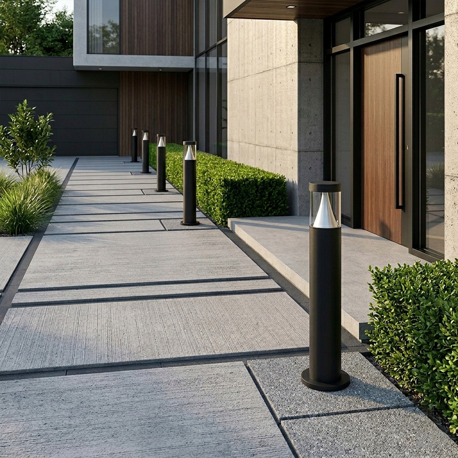 Outdoor LED Garden Lamp Standing 45cm 7W IP65 Post Black 230V 500lm Packaging status original