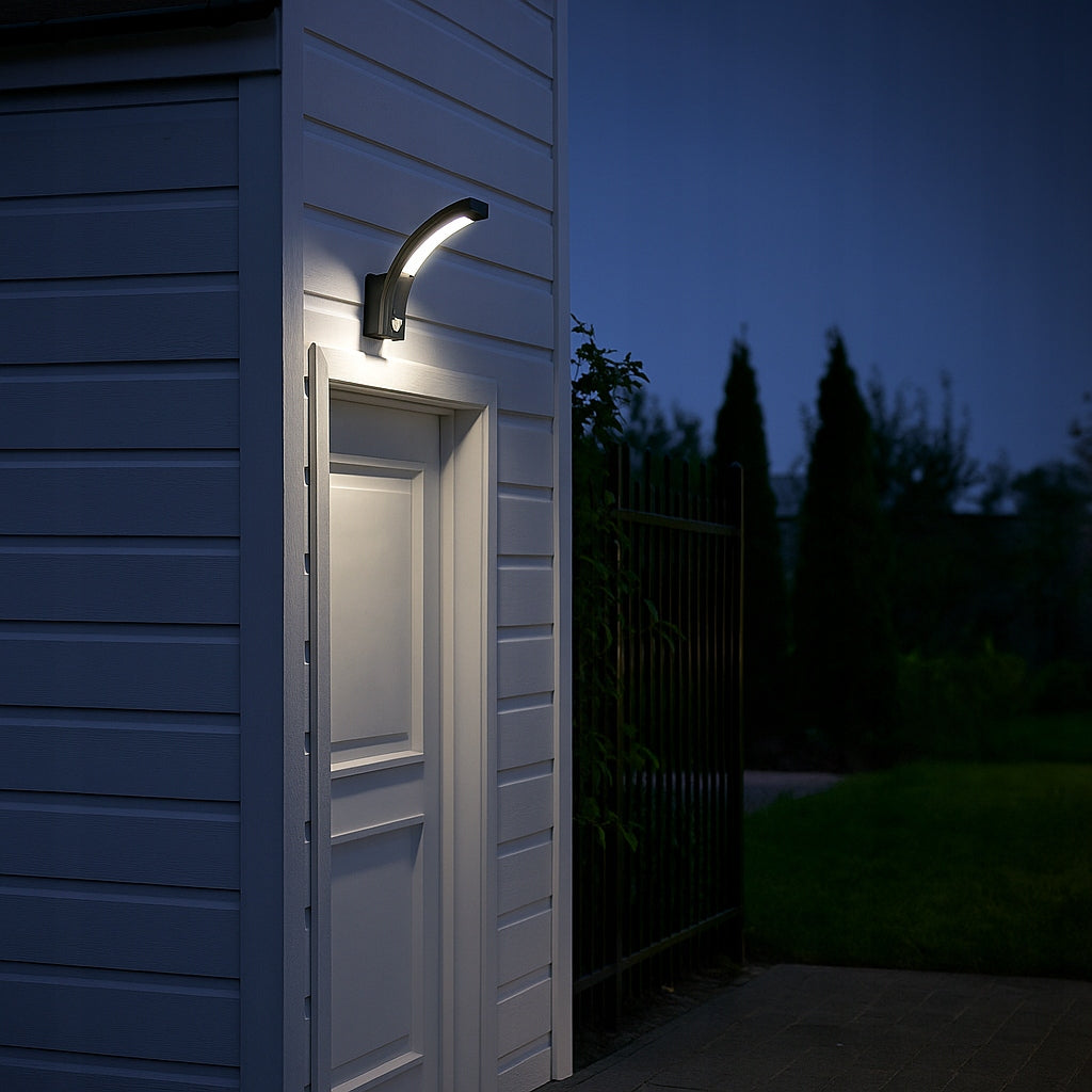 Outdoor LED Wall Lamp 10W Garden Lamp Wall Facade MOTION SENSOR Color black