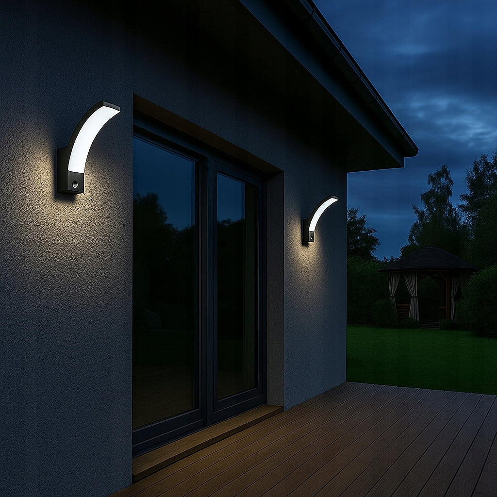 Outdoor LED Wall Lamp 12W MOTION SENSOR Wall Facade Garden Lamp Light source power 12 W