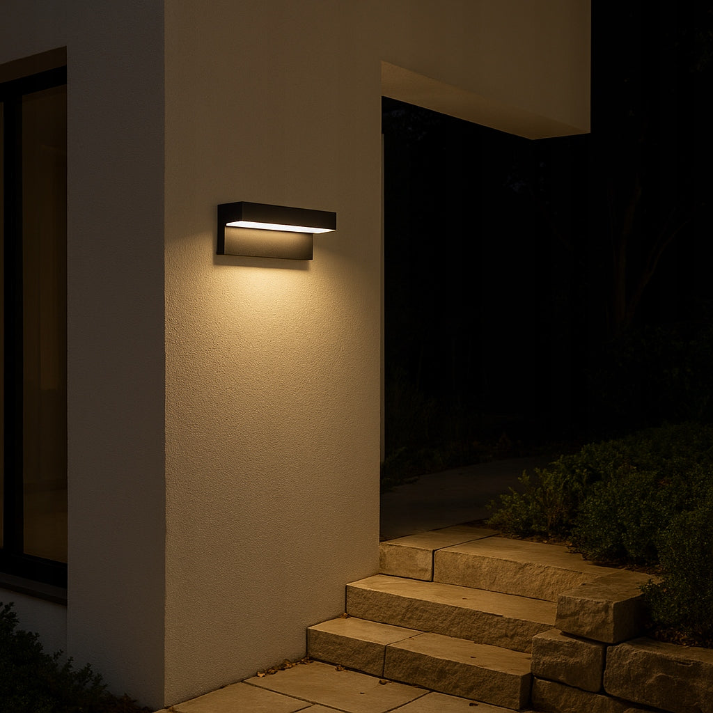 Outdoor LED Wall Lamp 9W Outdoor Garden Lamp Wall Fixture Color black