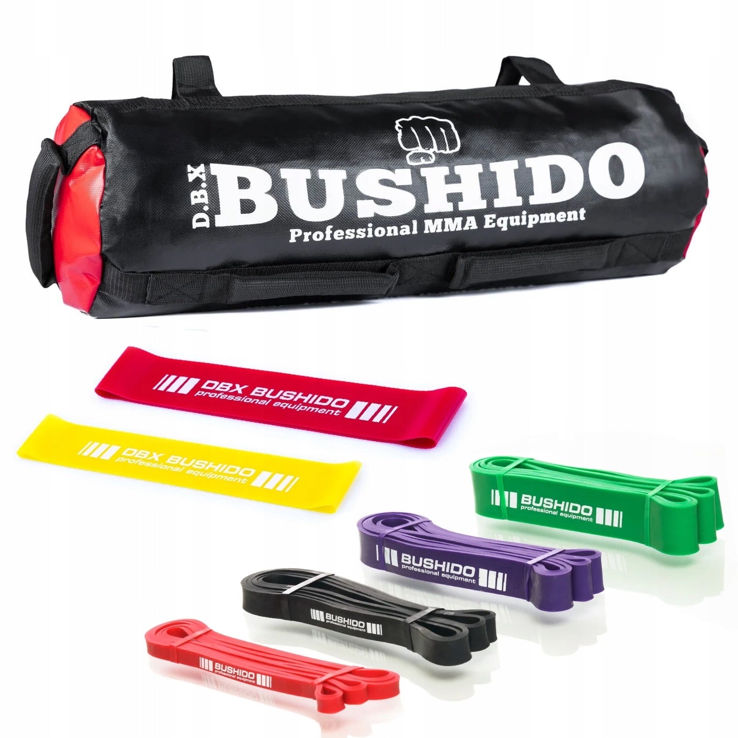 Outdoor Sand Bag Training Set Rubber Power Band Mini Band DBX Bushido