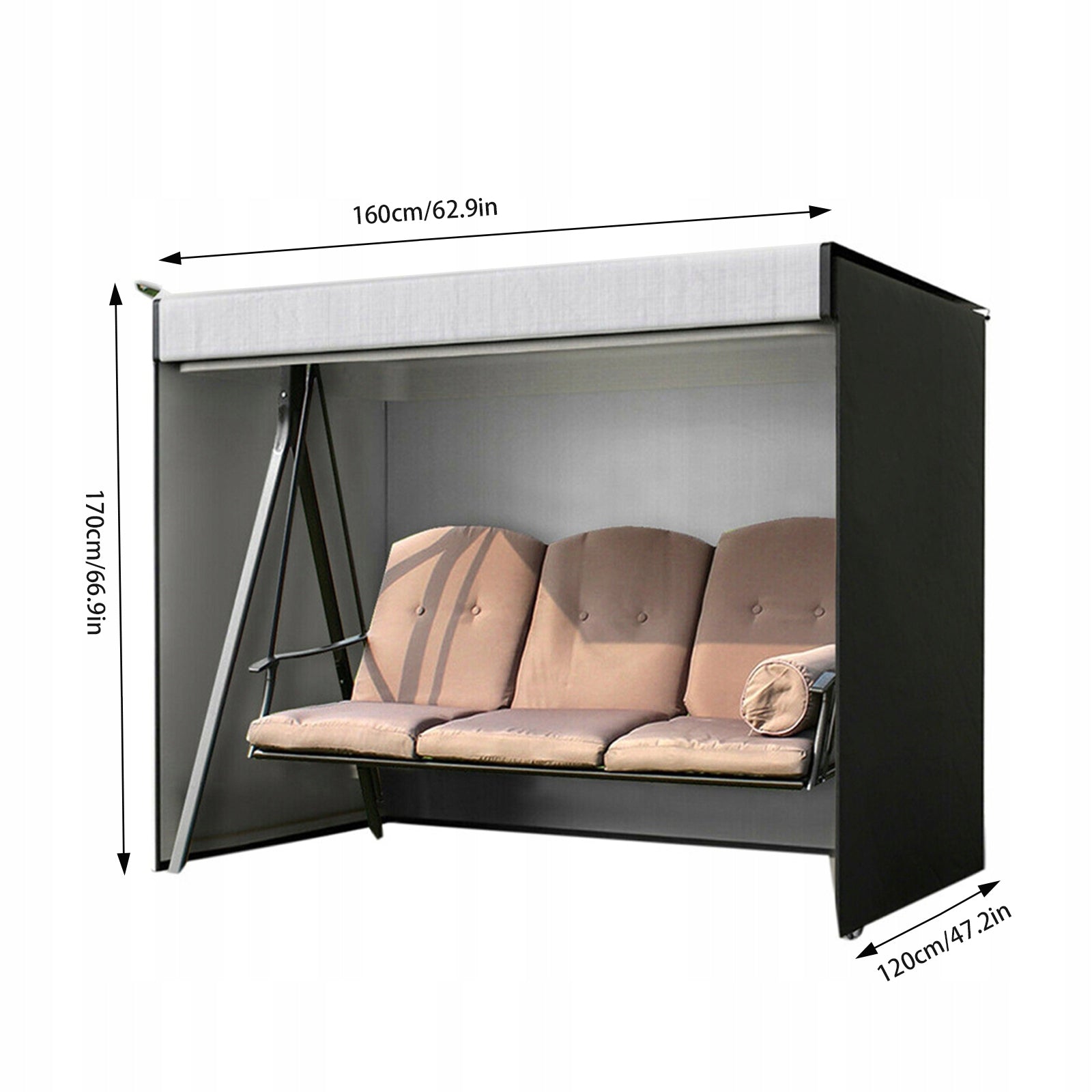 Outdoor Swing Cover, Swing Top Cover, Garden Swing Seat Cover, Oxford Cloth EAN (GTIN) 751591574998
