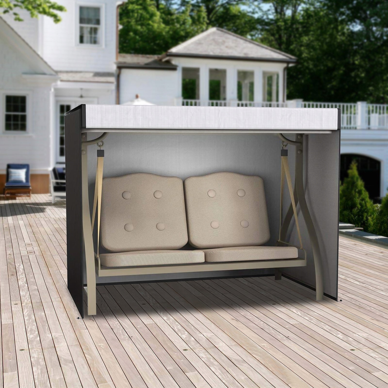Outdoor Swing Cover, Swing Top Cover, Garden Swing Seat Cover, Oxford Cloth Length 160 cm