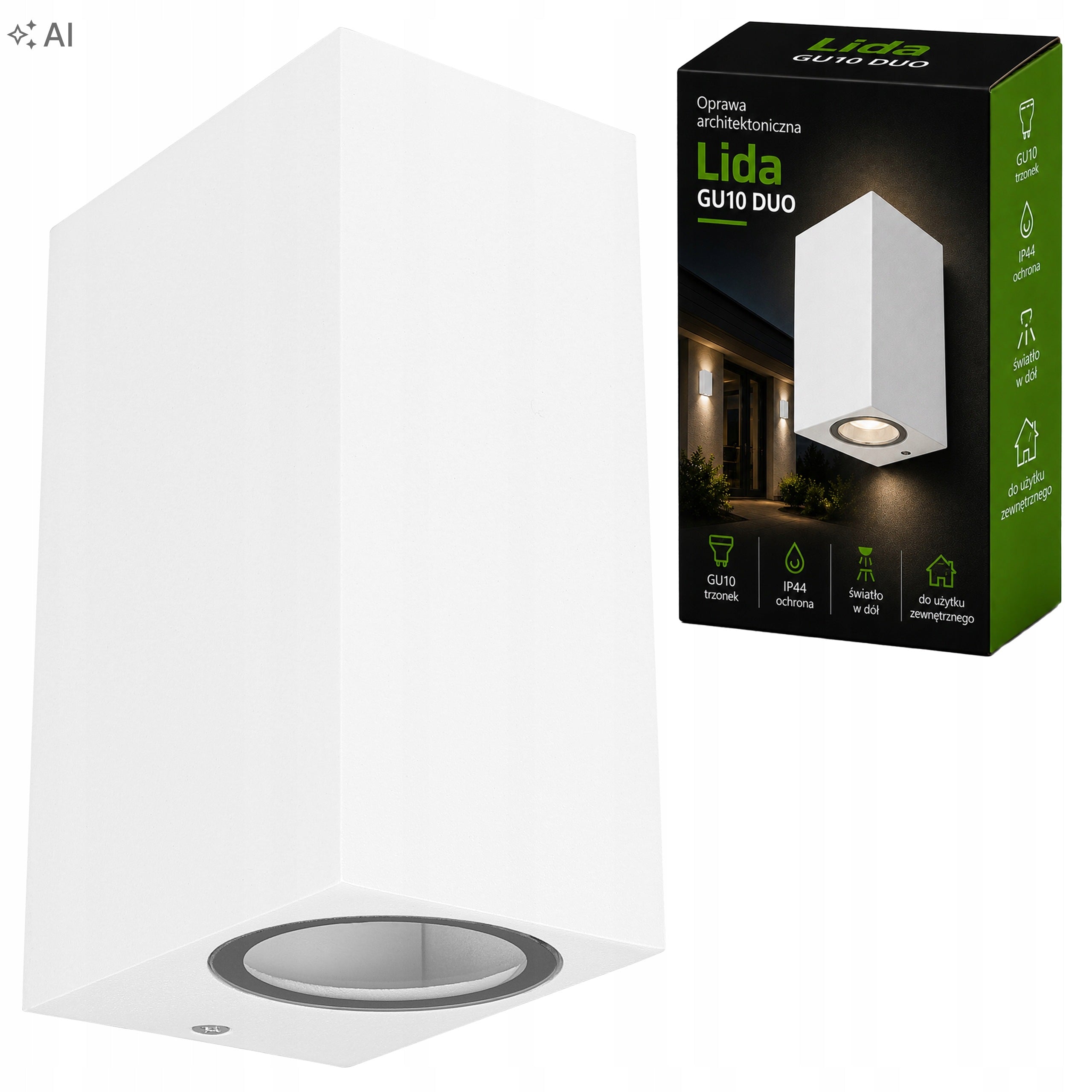 Outdoor Wall Lamp GU10 Outdoor Facade LED Wall Lamp