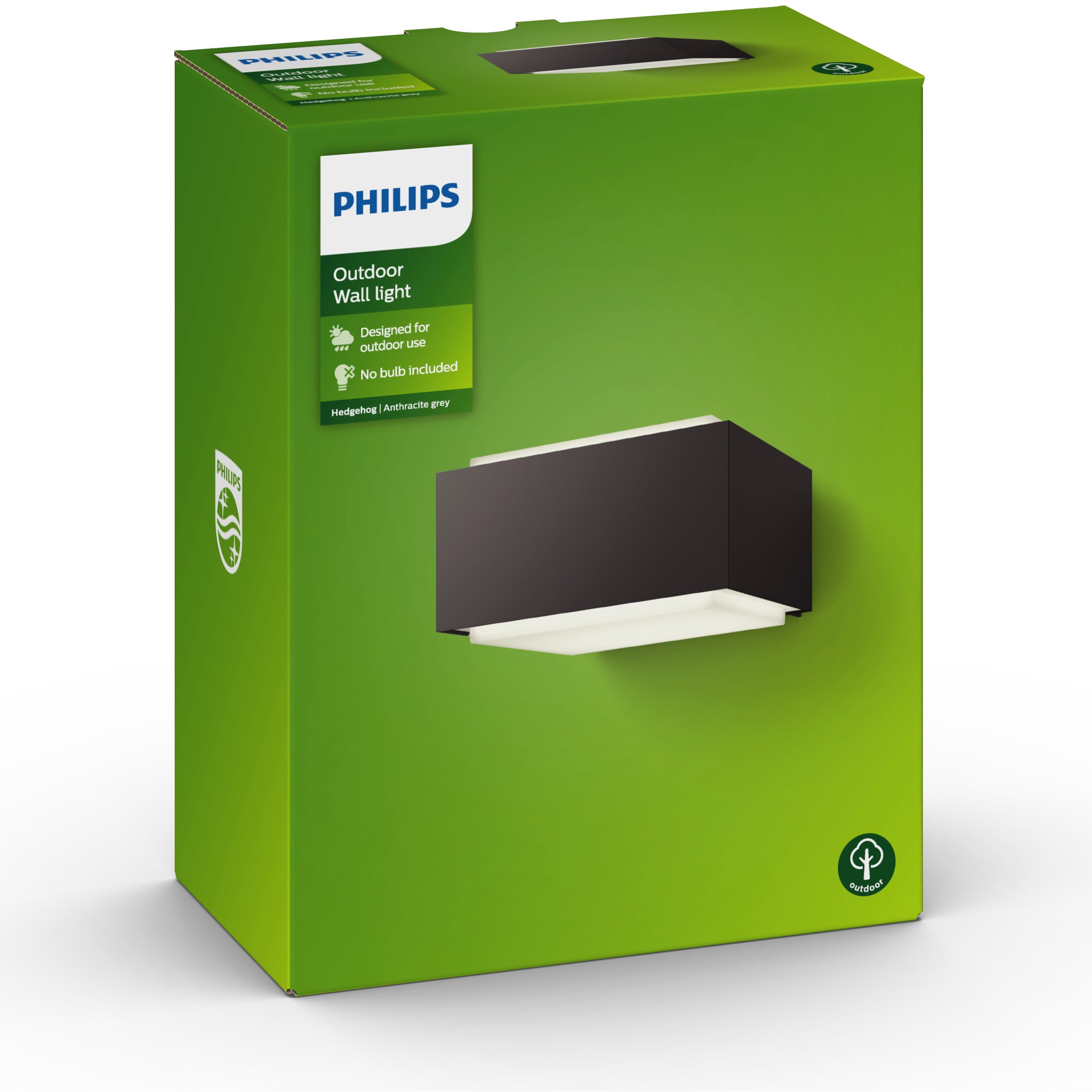 Outdoor Wall Lamp Garden Facade Lamp E27 LED PHILIPS HEDGEHOG IP44 Manufacturer code 1733793PN