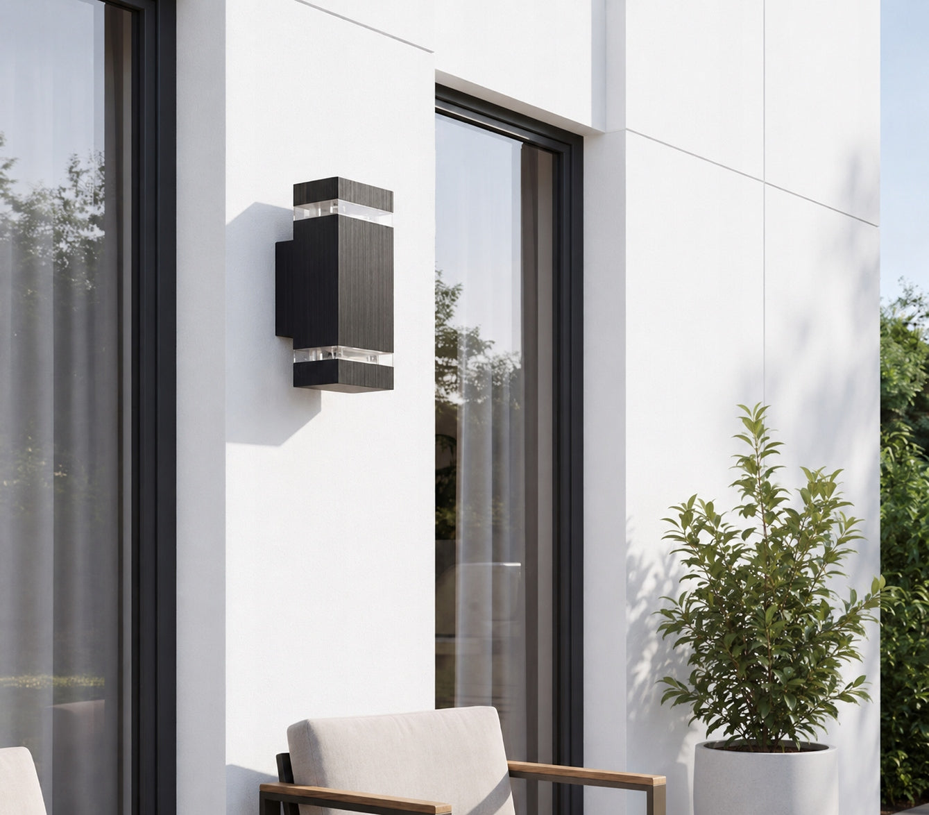 Outdoor Wall Lamp Garden Facade Wall Lamp Waterproof 2X GU10 Manufacturer code 6758