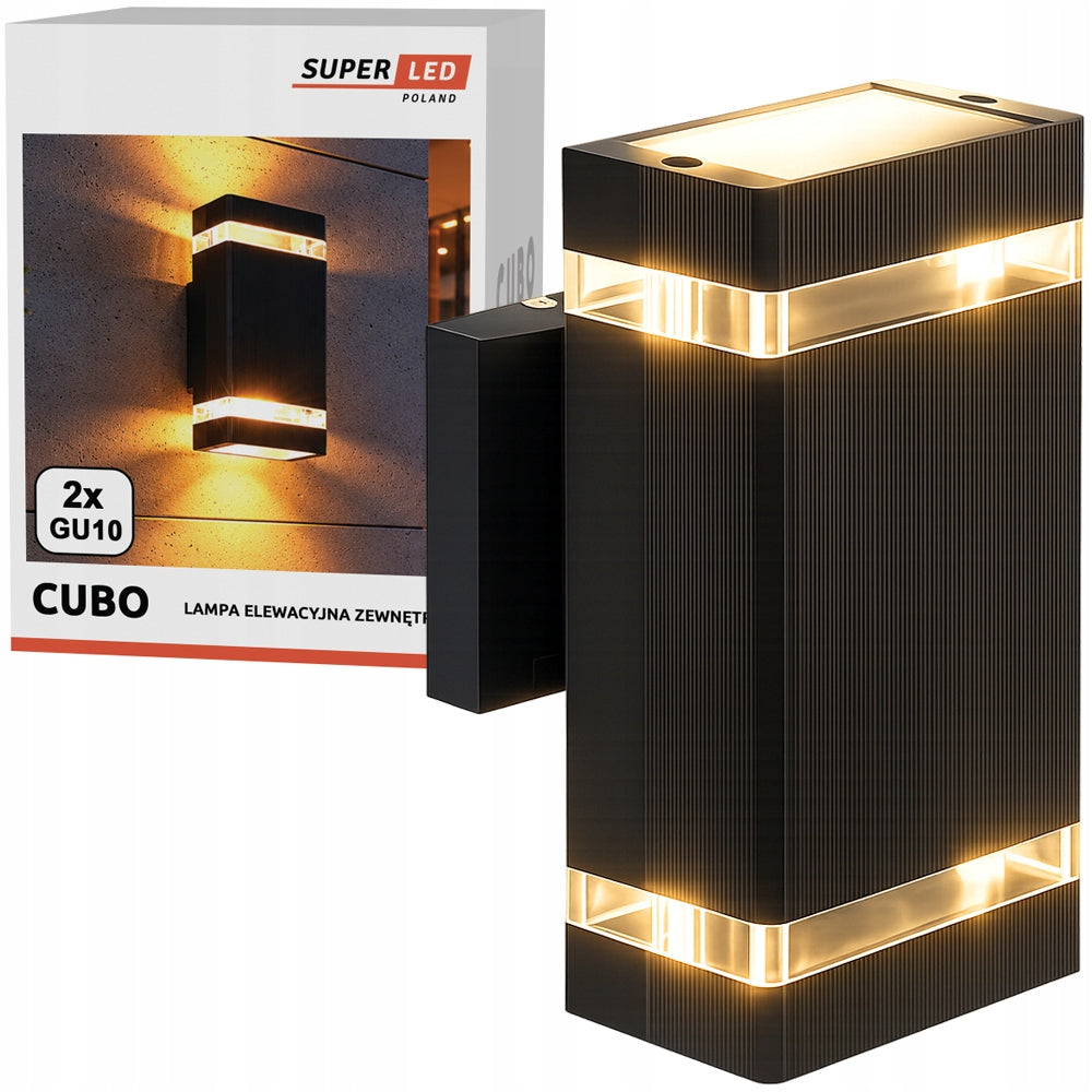 Outdoor Wall Lamp Garden Facade Wall Lamp Waterproof 2X GU10
