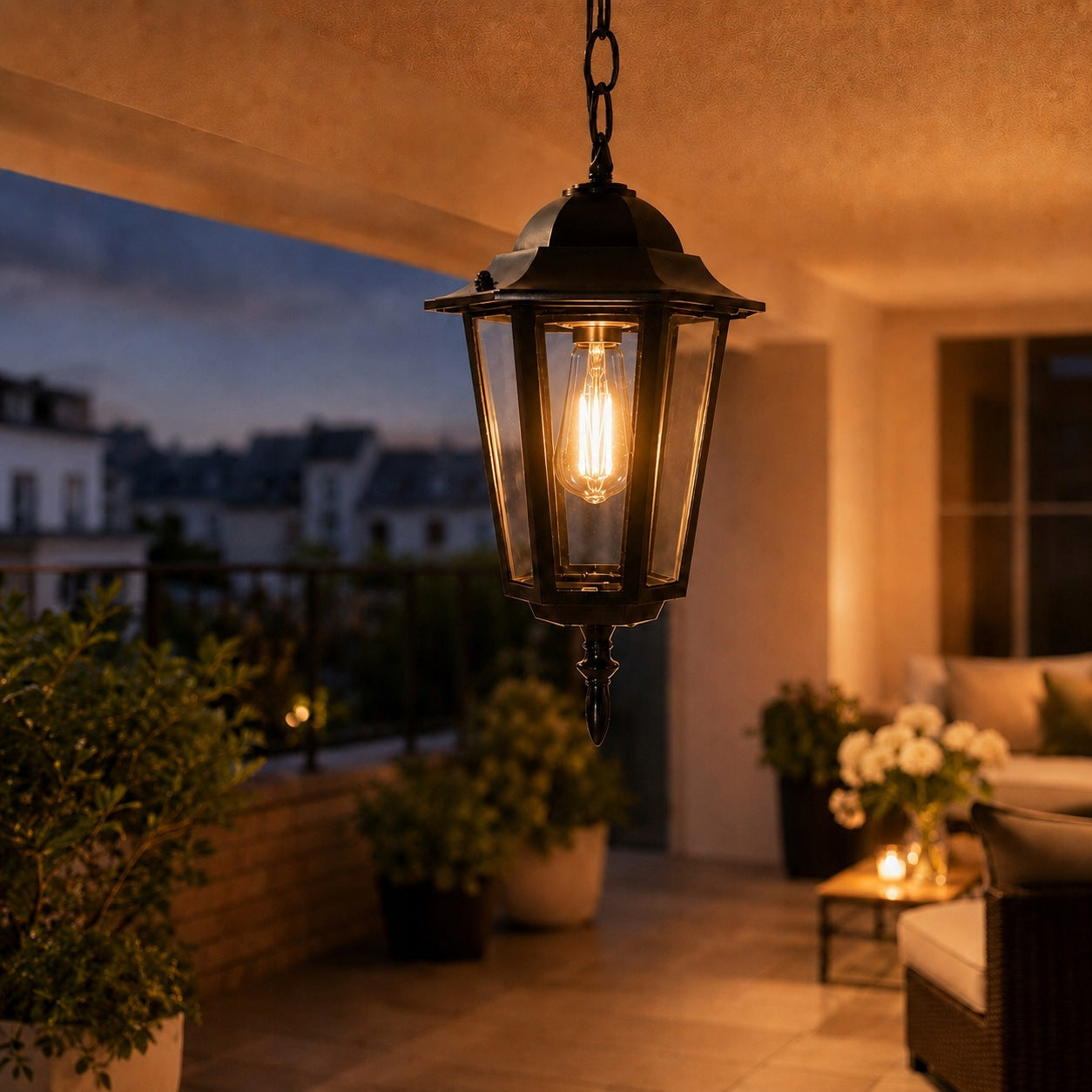 Outdoor Wall Lamp Garden Hanging Ceiling Lamp on Chain E27 LED Manufacturer code AL1644