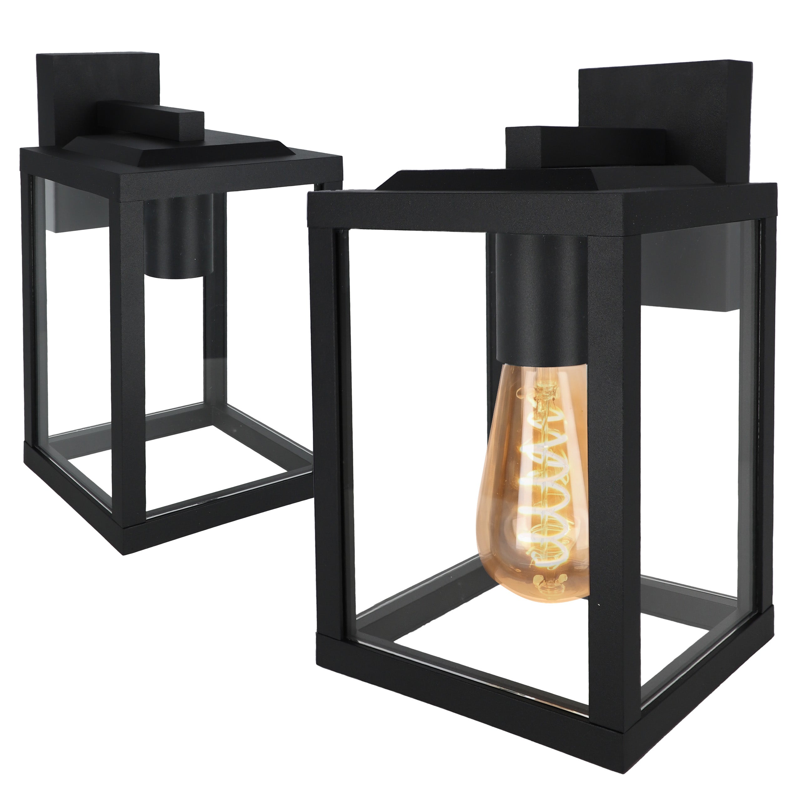 Outdoor Wall Lamp LED Garden Facade Lamp 1X E27 Black IP54