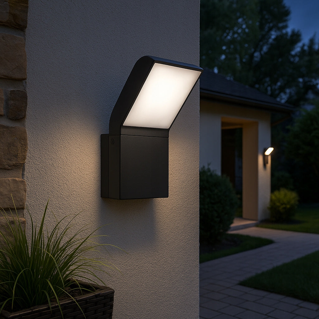 Outdoor Wall Lamp Outdoor Facade LED Wall Lamp Color gray