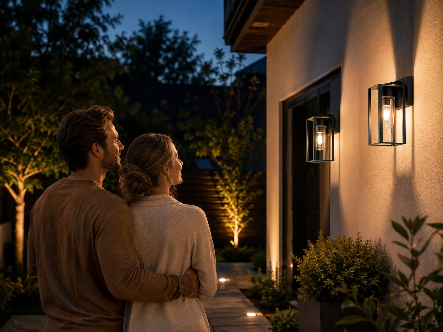 Outdoor Wall Lamp Outdoor Facade Wall Lamp 1x E27 LED Power supply mains