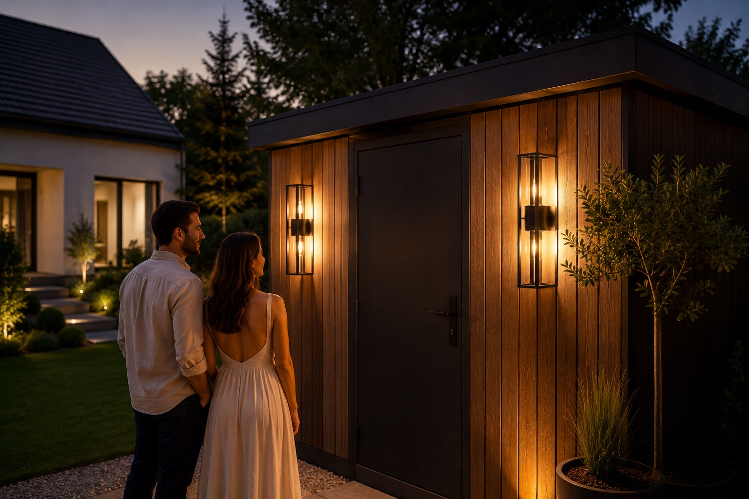 Outdoor Wall Lamp Outdoor Facade Wall Lamp 2x E27 LED Brand Germina