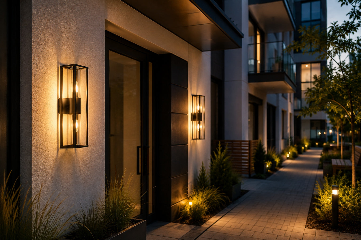 Outdoor Wall Lamp Outdoor Facade Wall Lamp 2x E27 LED Manufacturer code GW-0135