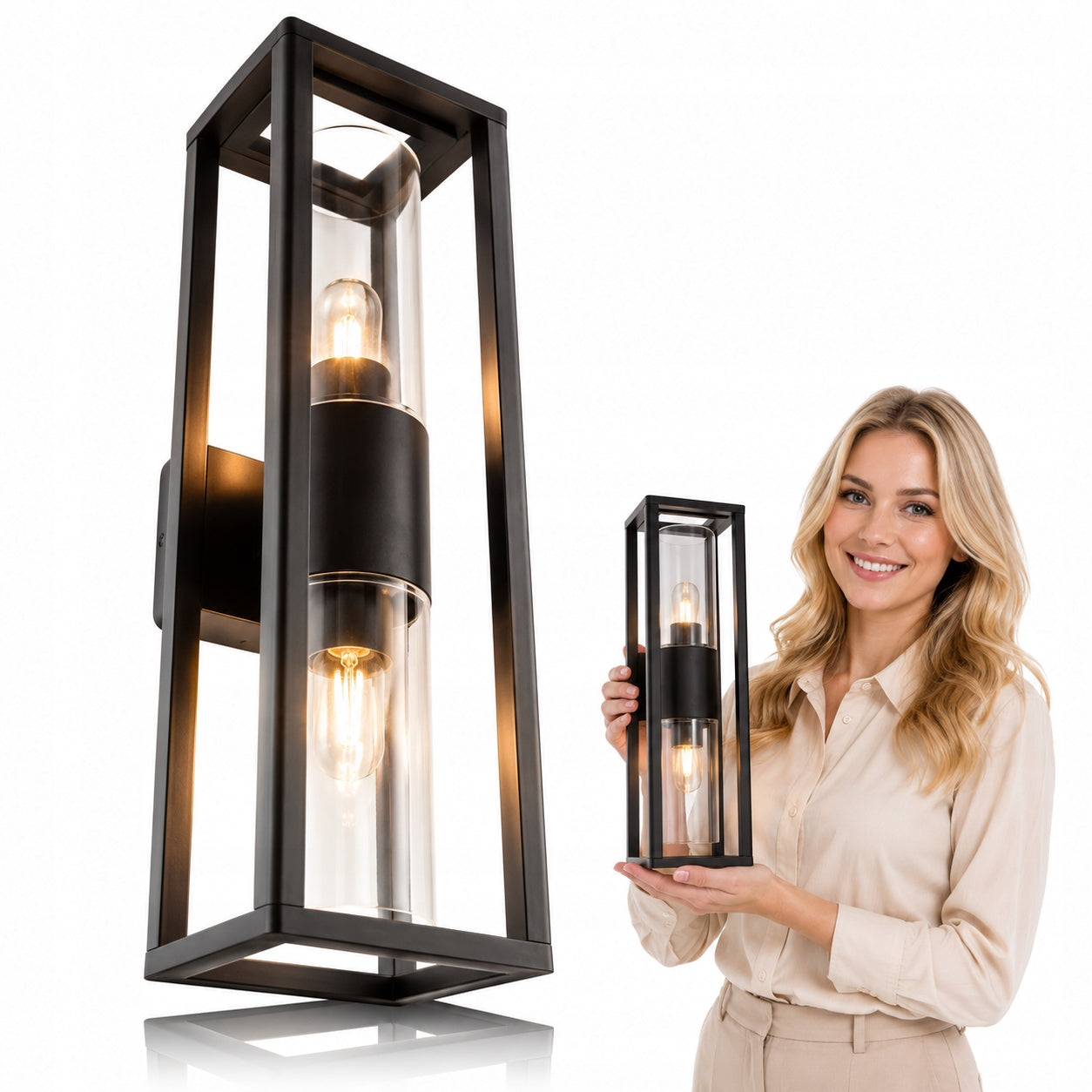 Outdoor Wall Lamp Outdoor Facade Wall Lamp 2x E27 LED