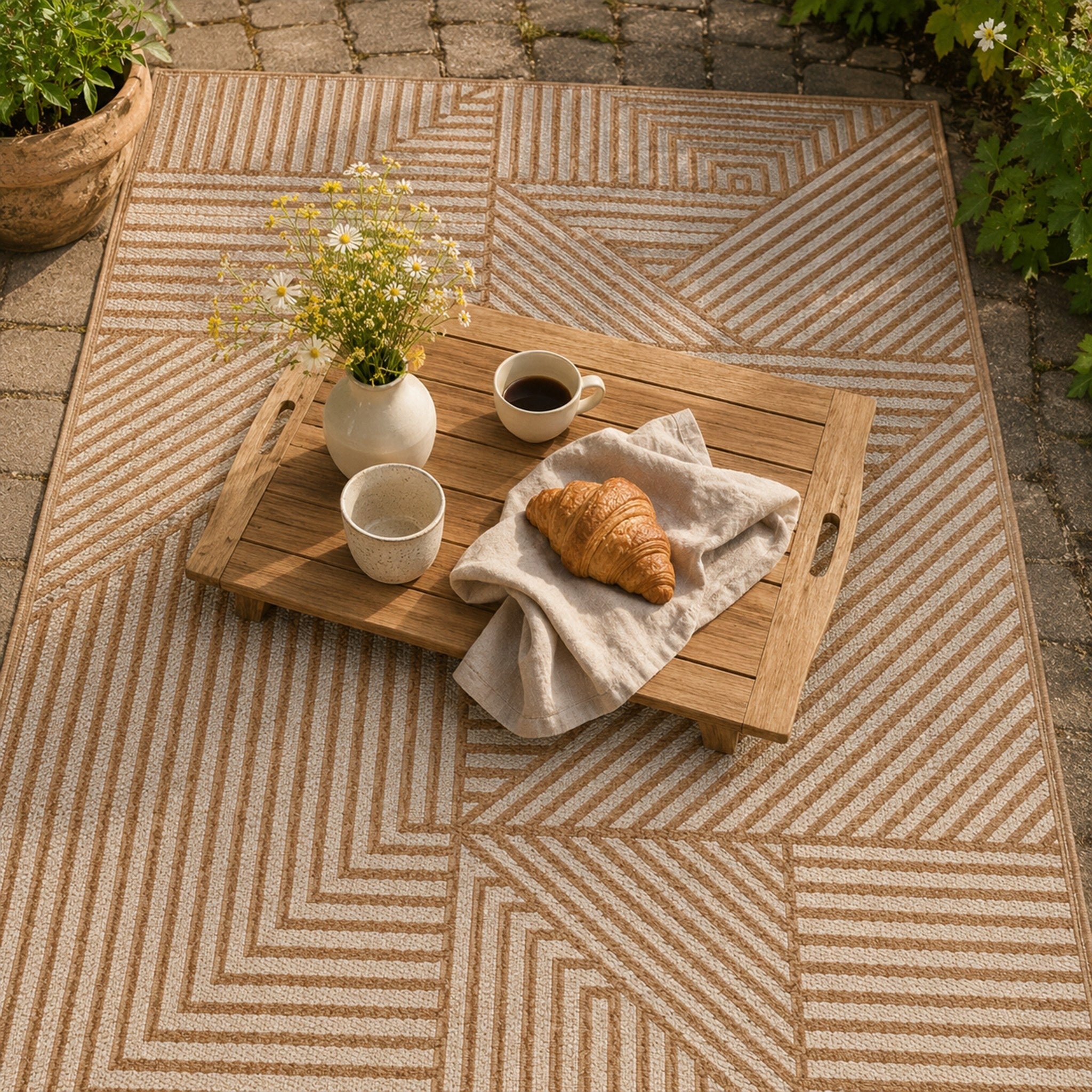 Outdoor carpet terrace mat 160x220 cm waterproof terrace balcony camping Packaging status original