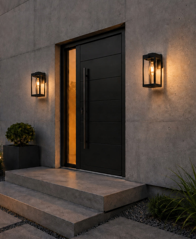 Outdoor wall lamp Facade lamp Garden lantern 1x E27 LED Premium Manufacturer code 8206