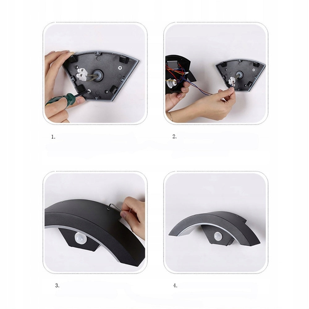 Outdoor wall lamp LED facade lamp IP65 TWILIGHT MOTION SENSOR Manufacturer code YFDZ-4027019063662