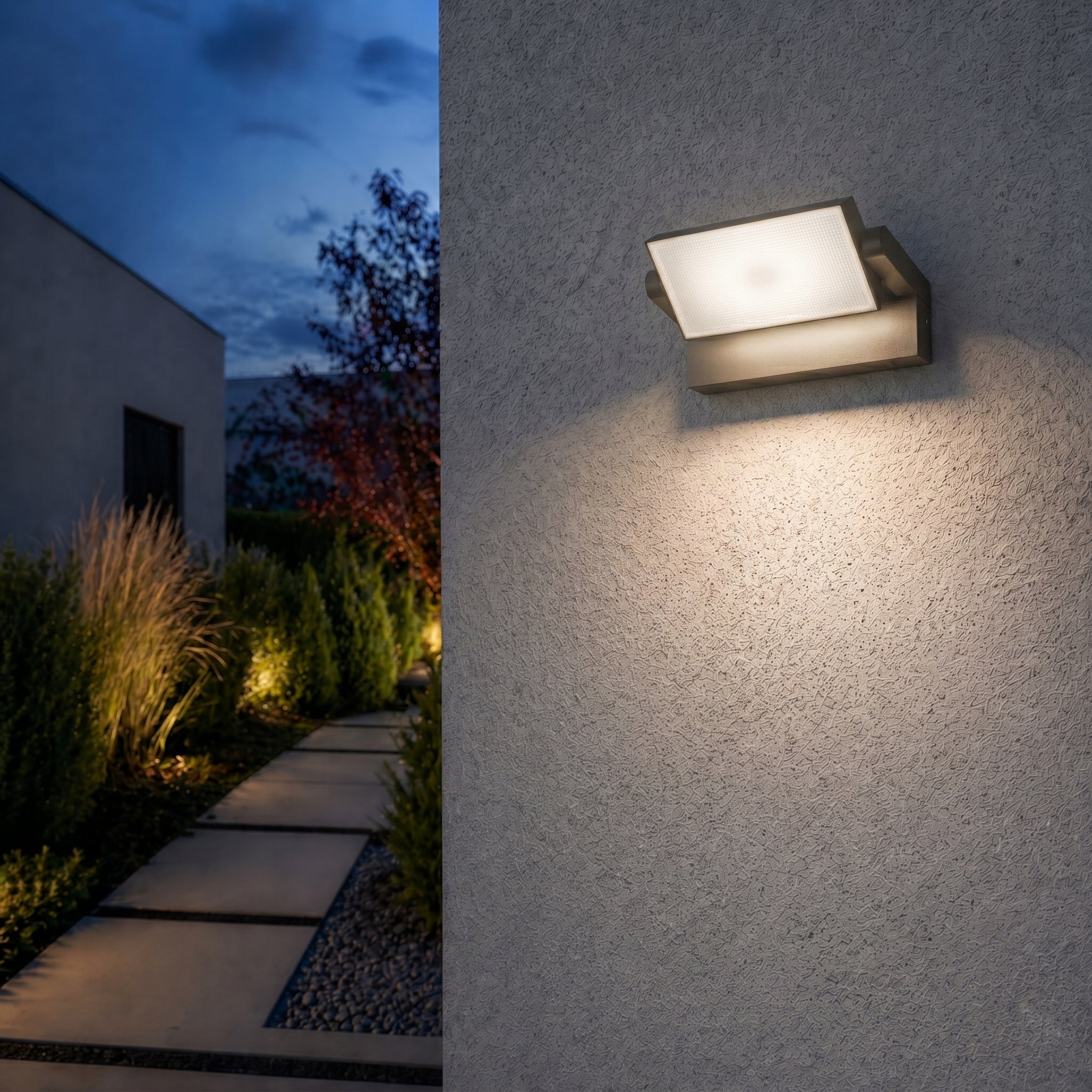 Outdoor wall lamp LED facade wall lamp black 4000K Color white black