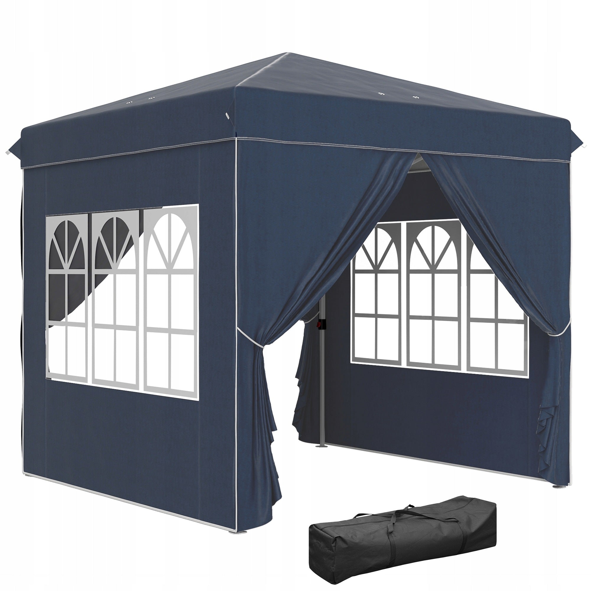 Outsunny Pavilion 2,5x2,5m, waterproof, stable, winter, pop-up
