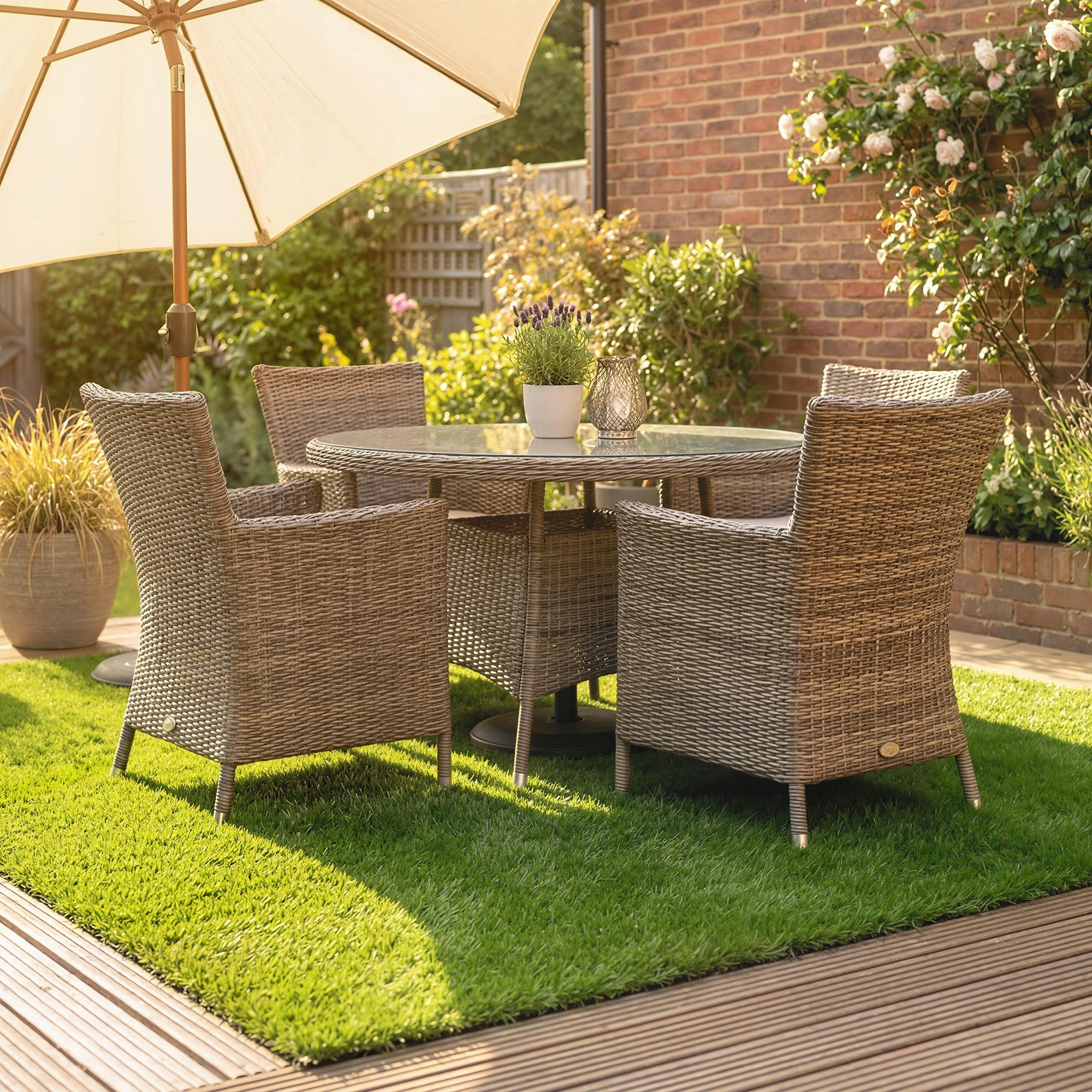 Outsunny Set of 22 Artificial Grass 30x30 cm with Drainage System Manufacturer code 84J-228V00GN